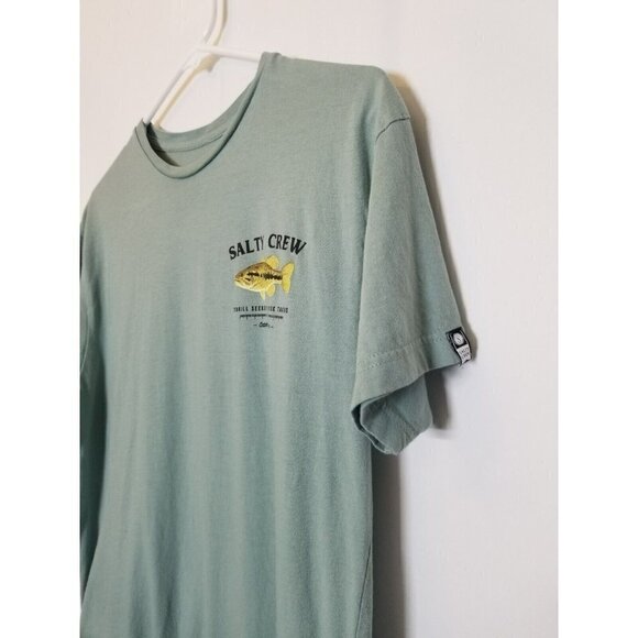 salty crew t shirt medium fish fishing mens‎ short sleeve - Picture 3 of 10